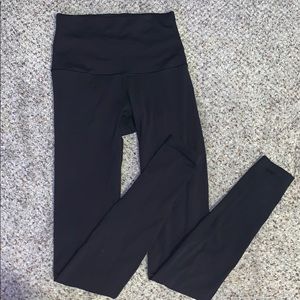 Lululemon Plain Black Wunder Under Leggings
